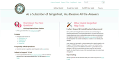 Desktop Screenshot of gingerfeet.net